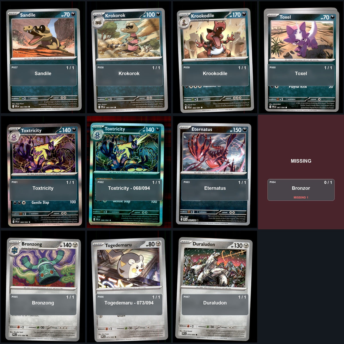 Pokemon TCG ME02: Phantasmal Flames C/UC/R Standard Set 74 Cards
