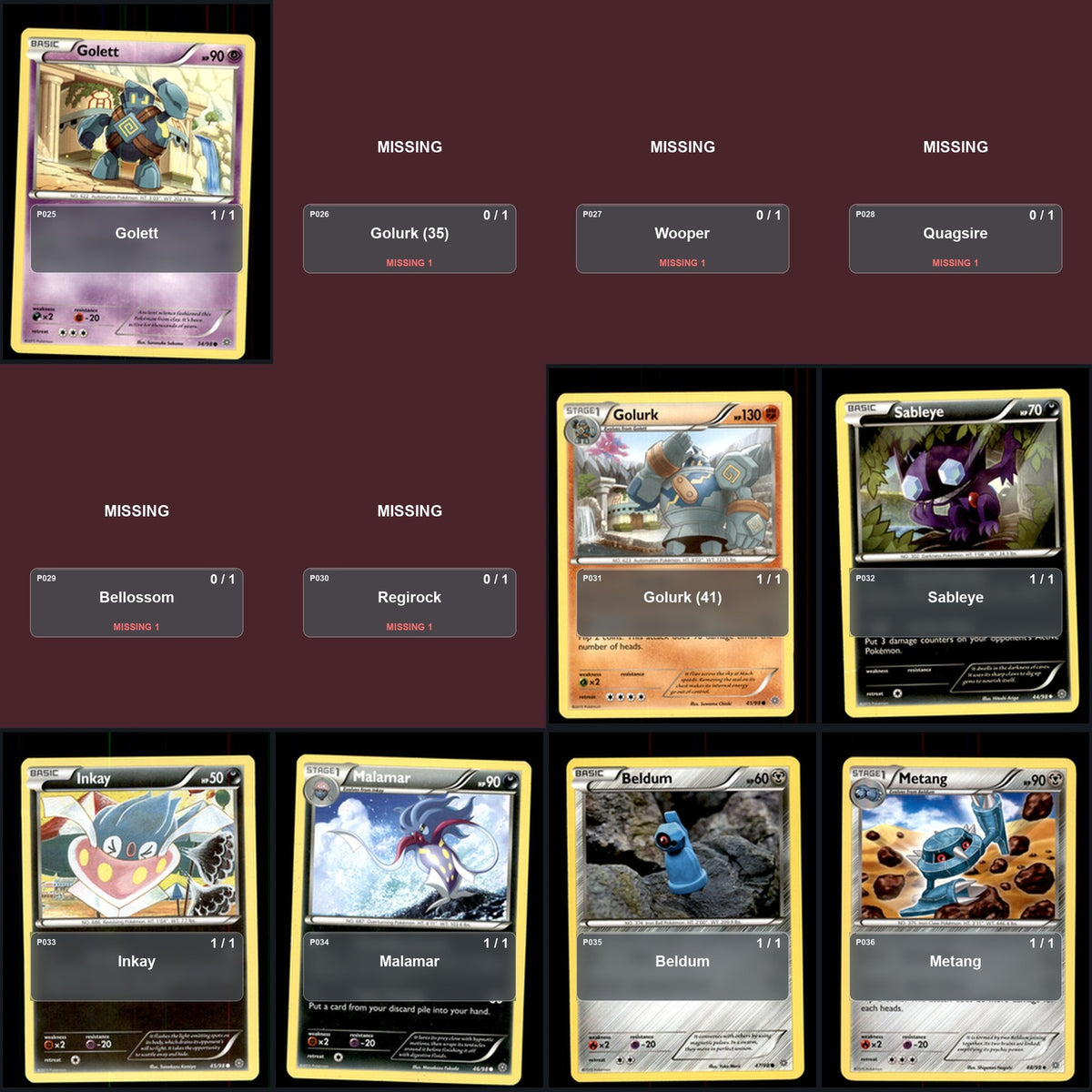 Pokemon TCG XY - Ancient Origins C/UC/R Standard Set 38 Cards
