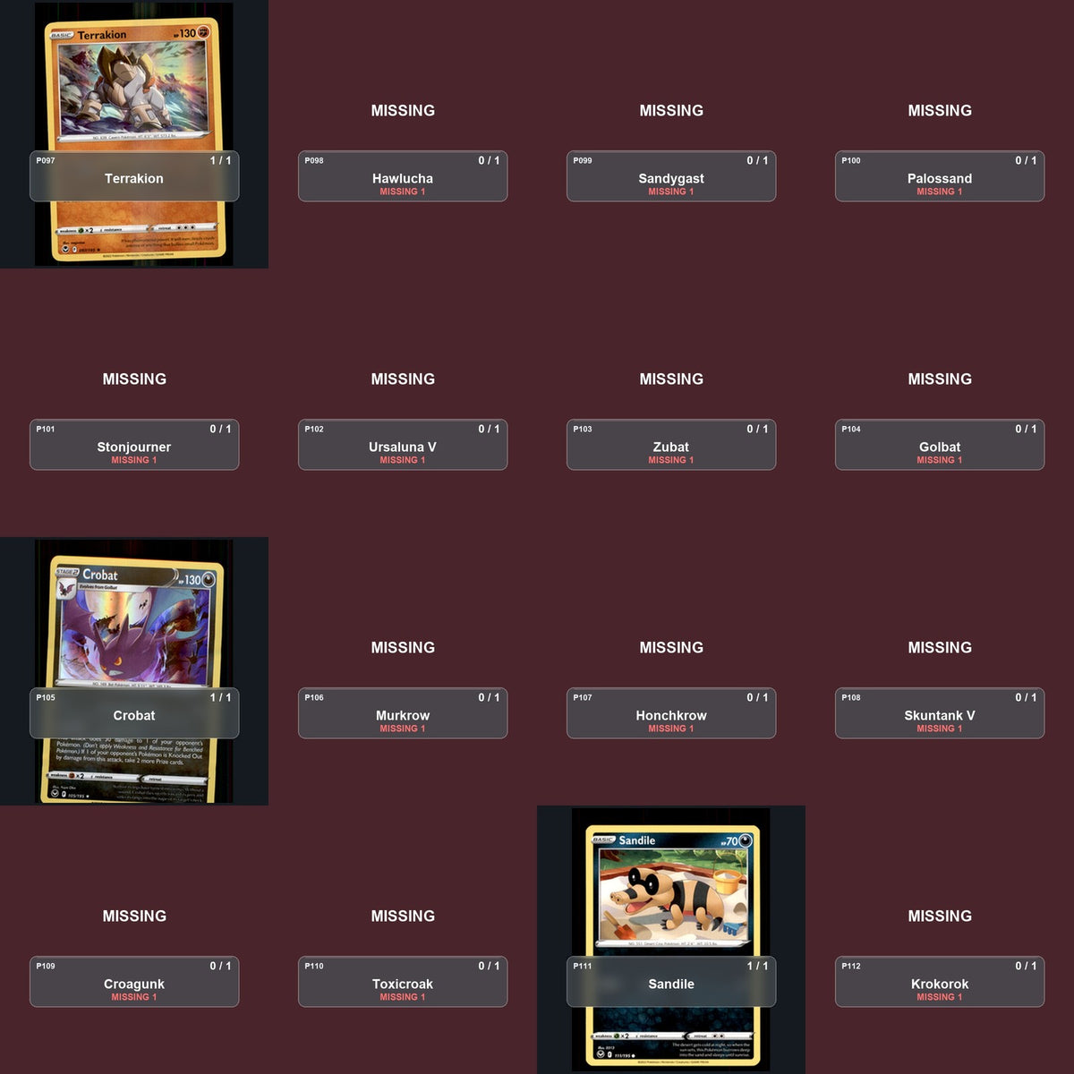 Pokemon TCG SWSH12: Silver Tempest Partial Master Set Lot 187 Cards Master Set