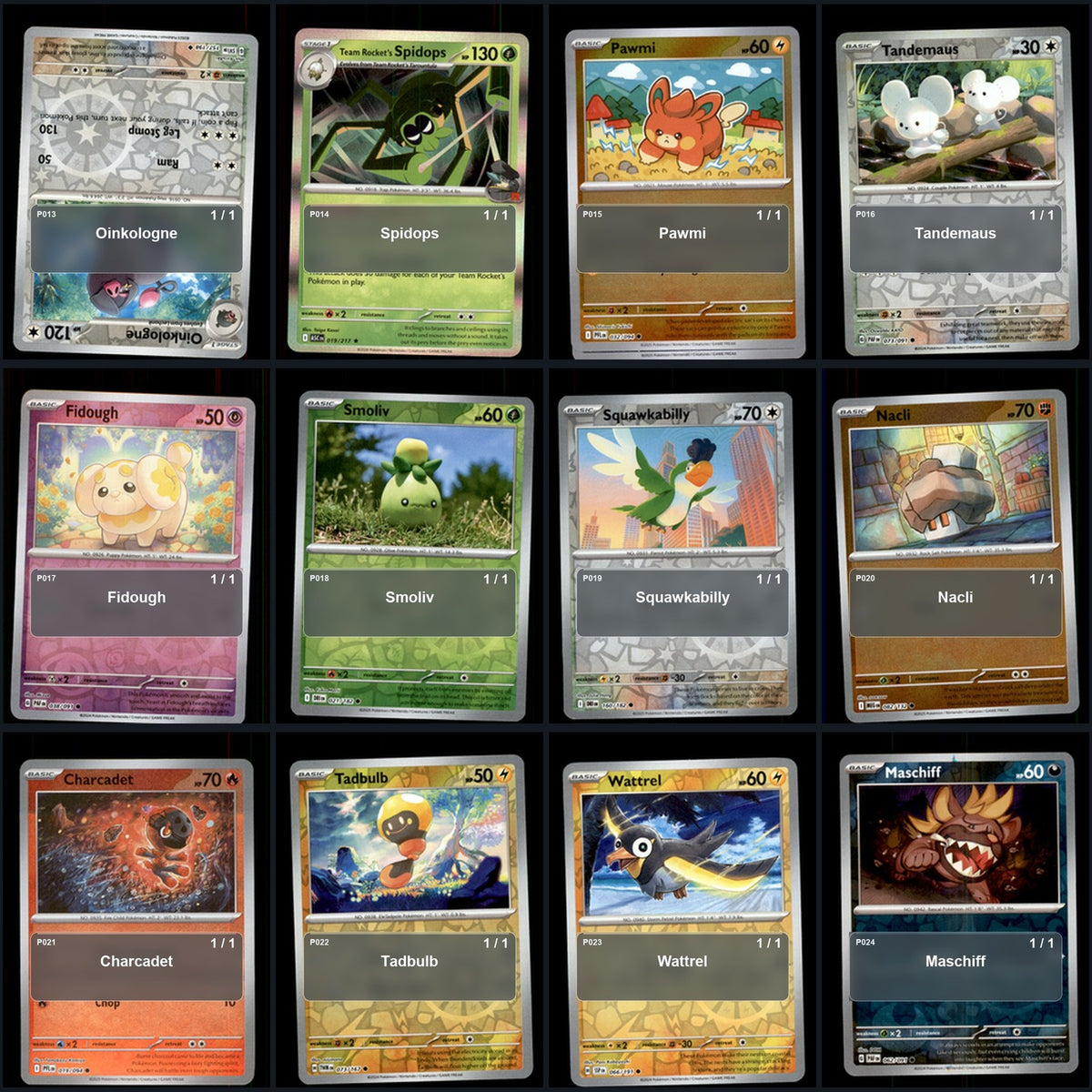 Pokemon TCG Generation 9 Paldea Pokemon Pokedex Set 118 Cards Collection