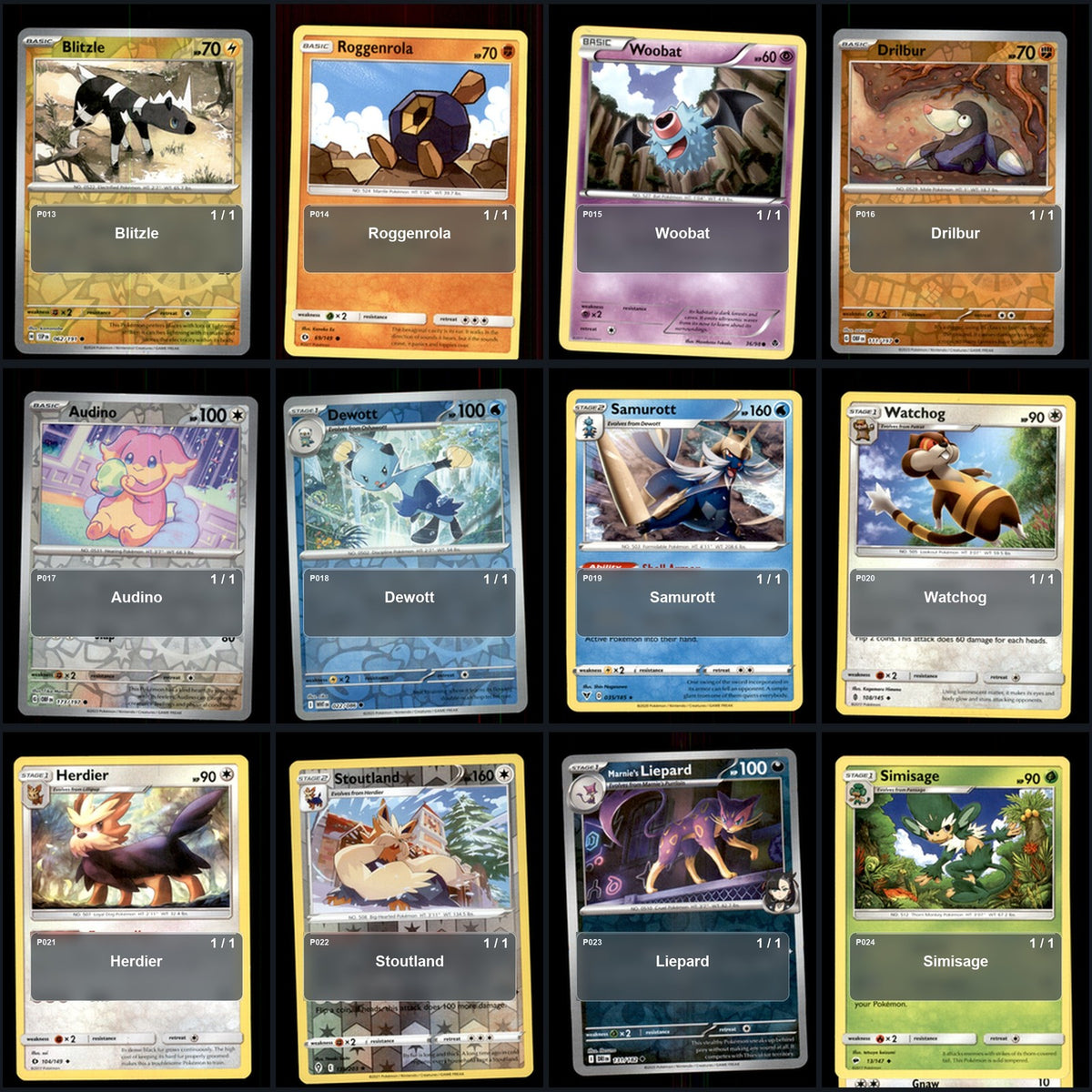 Pokemon TCG Generation 5 Unova Pokemon Pokedex Set 155 Cards Collection