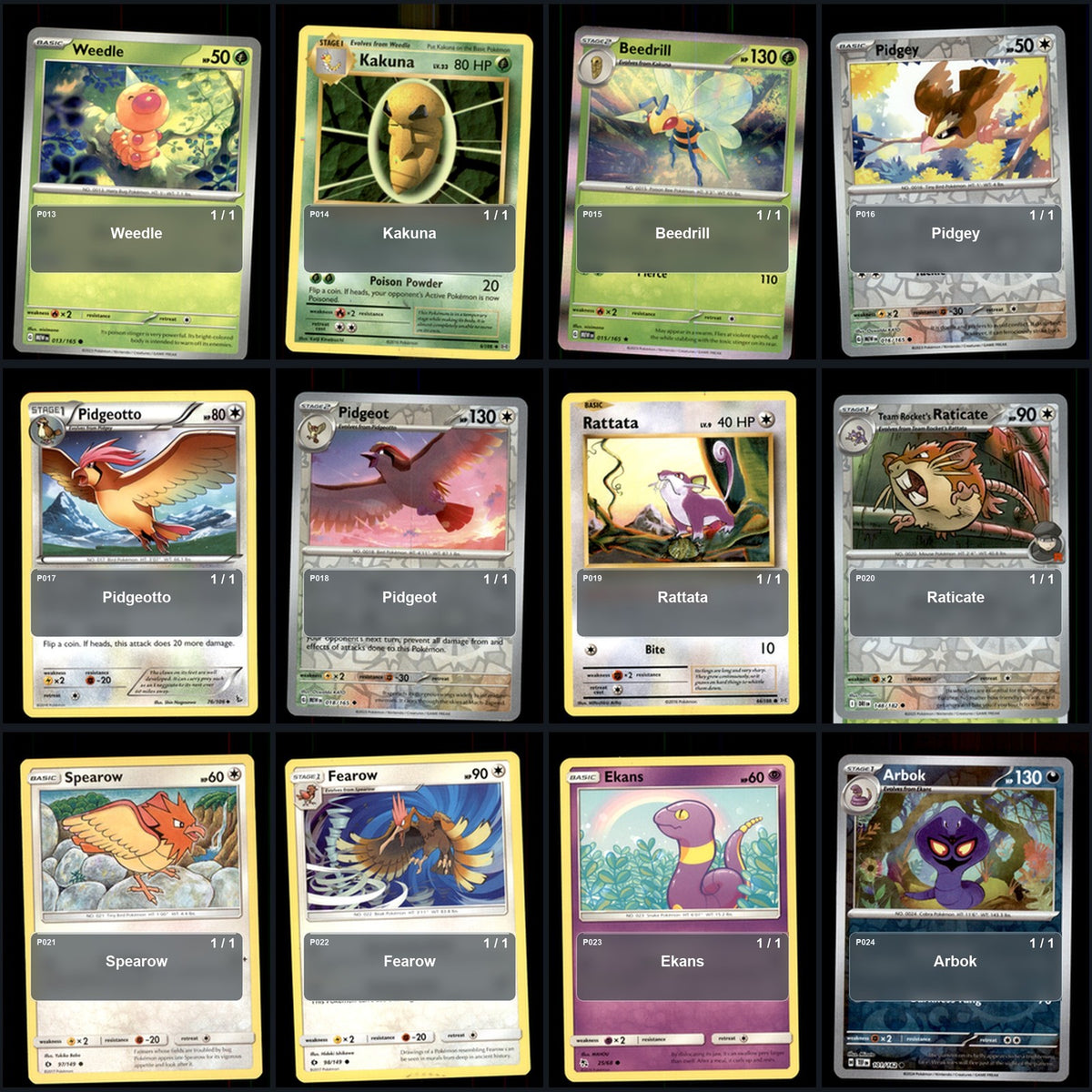 Pokemon TCG Generation 1 Kanto Pokemon Pokedex Set 148 Cards Collection