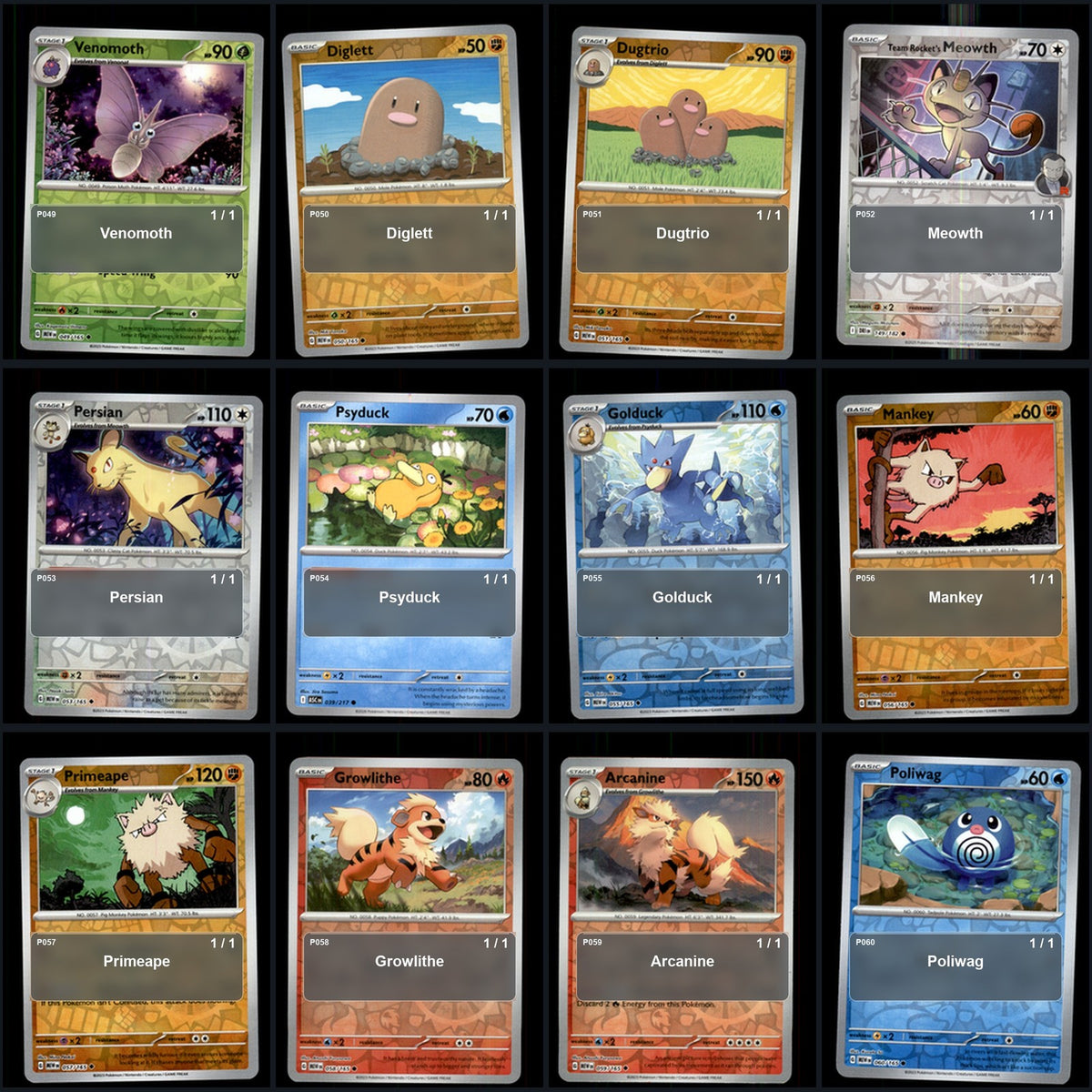 Pokemon TCG Generation 1 Kanto Pokemon Pokedex Set 148 Cards Collection