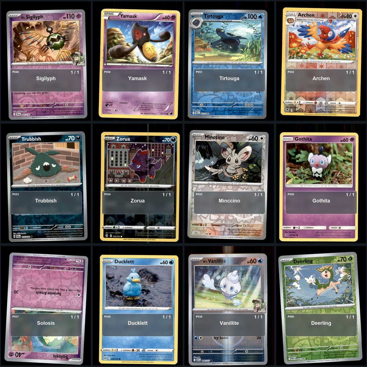Pokemon TCG Generation 5 Unova Pokemon Pokedex Set 155 Cards Collection