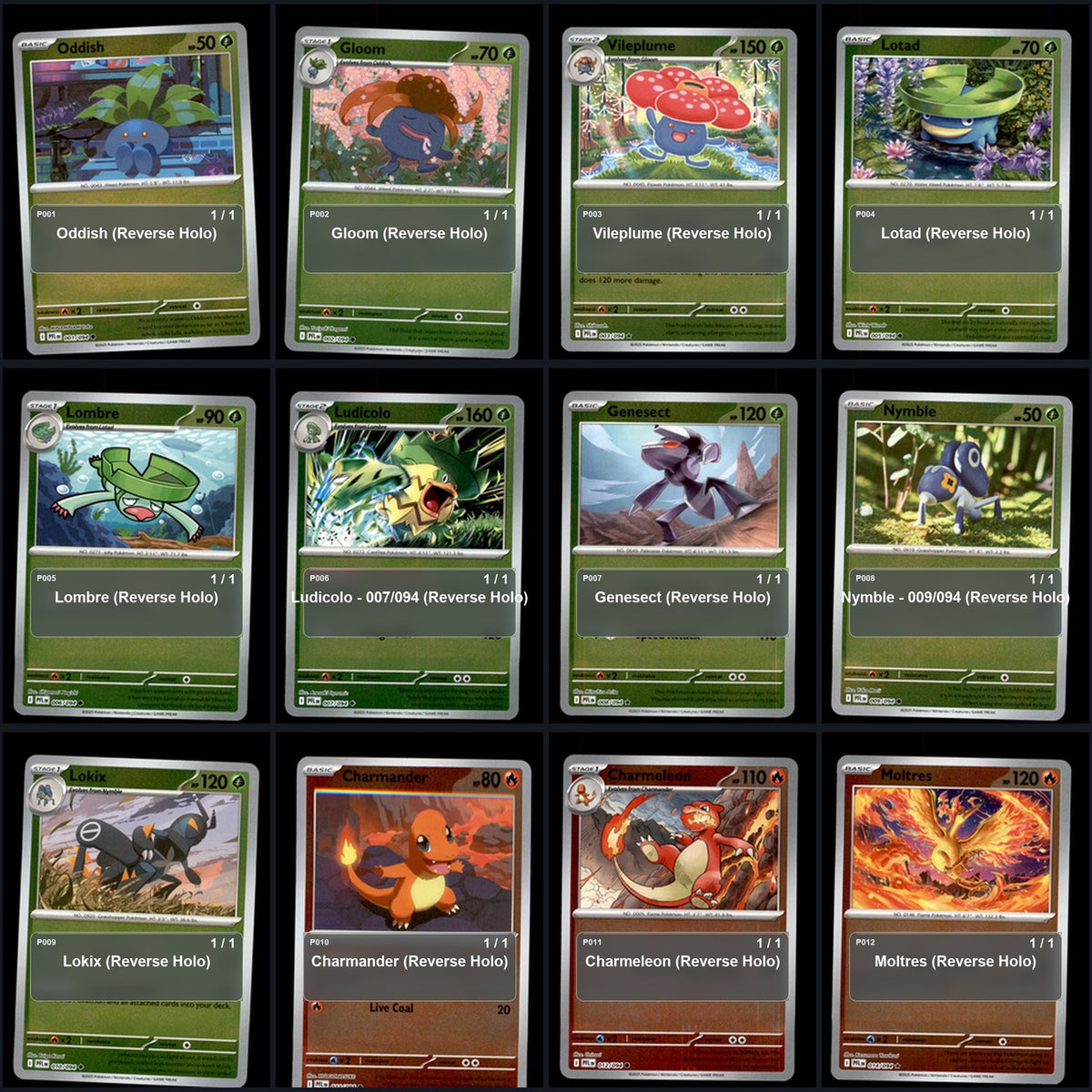Pokemon TCG ME02: Phantasmal Flames Reverse Holo Master Set 89 Reverse Holo Card