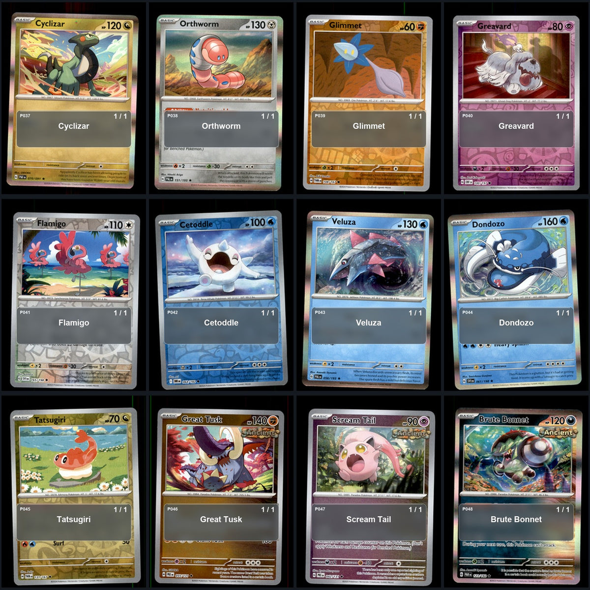 Pokemon TCG Generation 9 Paldea Pokemon Pokedex Set 116 Cards Collection