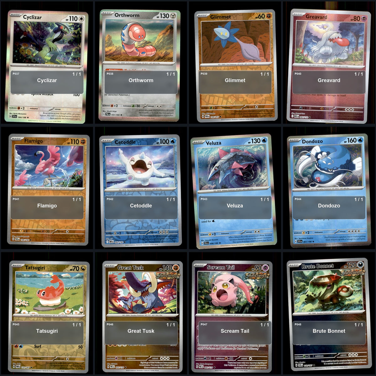 Pokemon TCG Generation 9 Paldea Pokemon Pokedex Set 116 Cards Collection