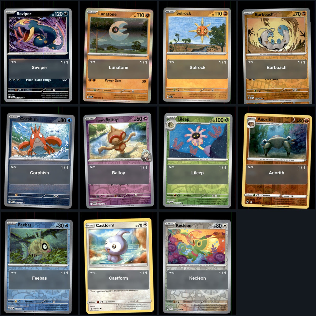 Pokemon TCG Generation 3 Hoenn Pokemon Pokedex Set 131 Cards Collection