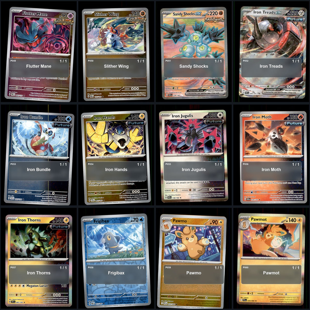Pokemon TCG Generation 9 Paldea Pokemon Pokedex Set 116 Cards Collection