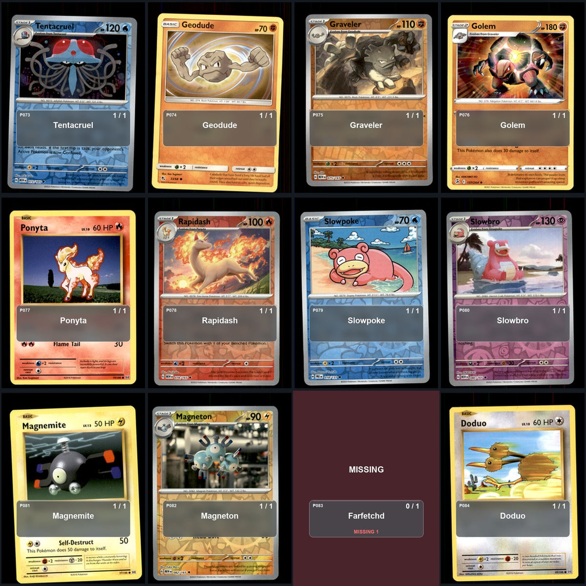 Pokemon TCG Generation 1 Kanto Pokemon Pokedex Set 148 Cards Collection