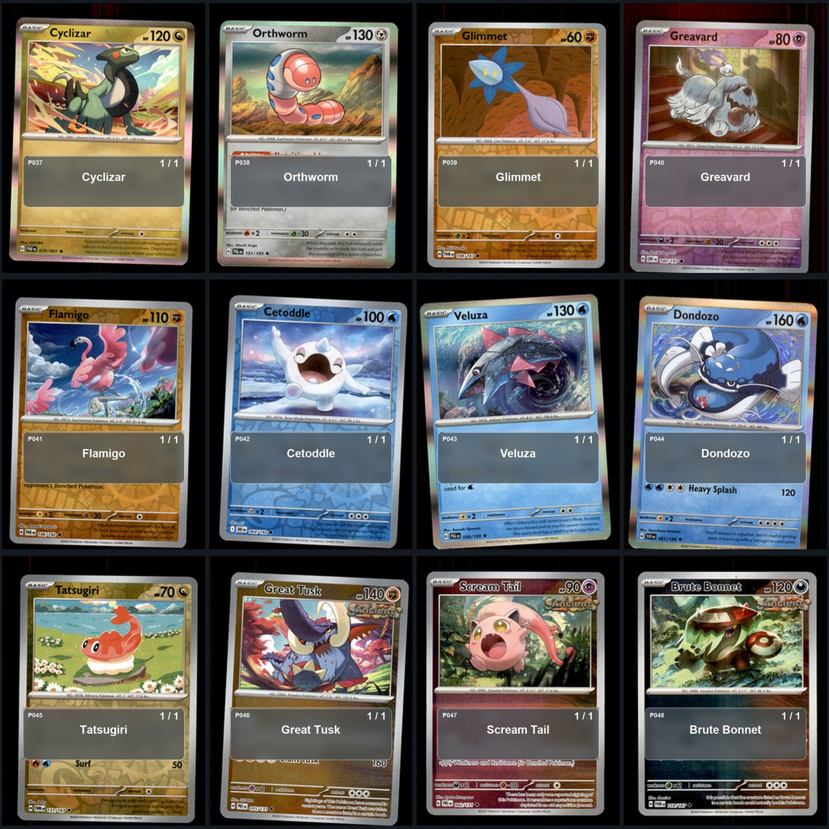 Pokemon TCG Generation 9 Paldea Pokemon Pokedex Set 118 Cards Collection