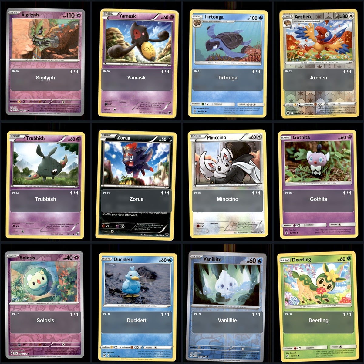 Pokemon TCG Generation 5 Unova Pokemon Pokedex Set 153 Cards Collection