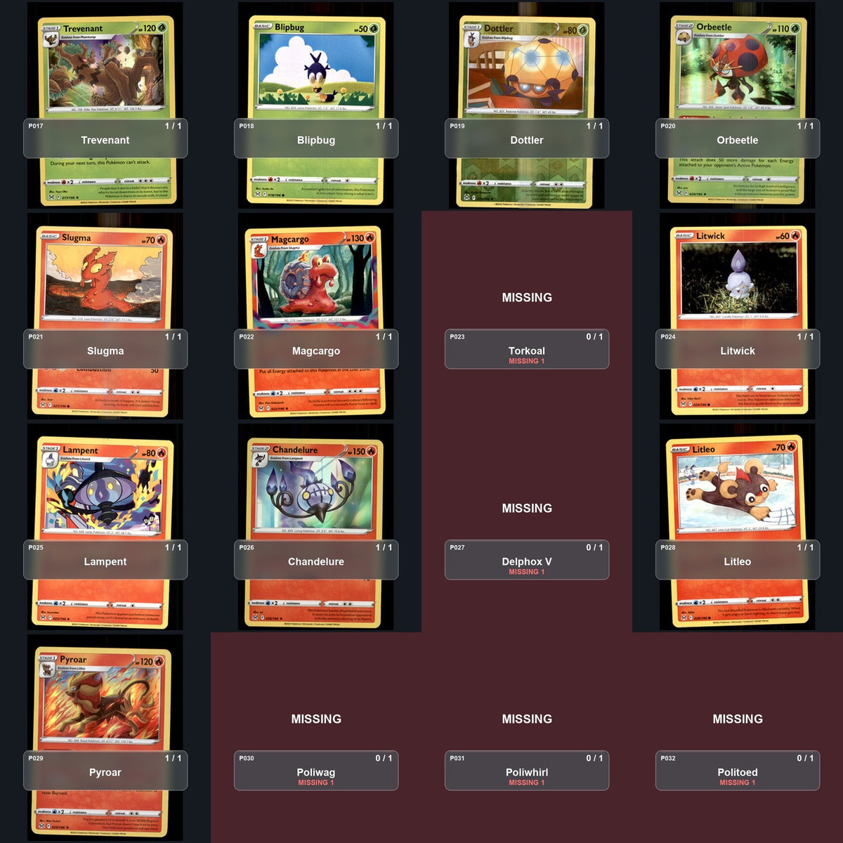 Pokemon TCG SWSH11: Lost Origin Partial Master Set Lot 189 Cards Master Set
