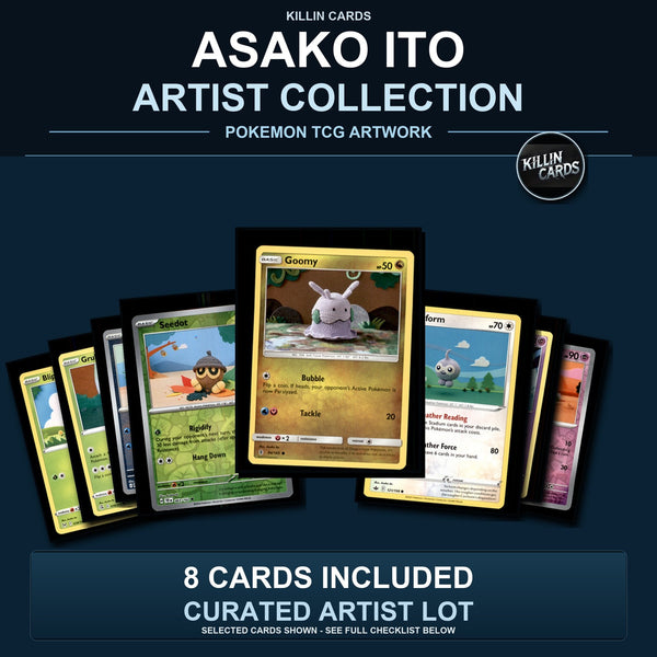Pokemon TCG Asako Ito Artist Collection 8 Cards Lot