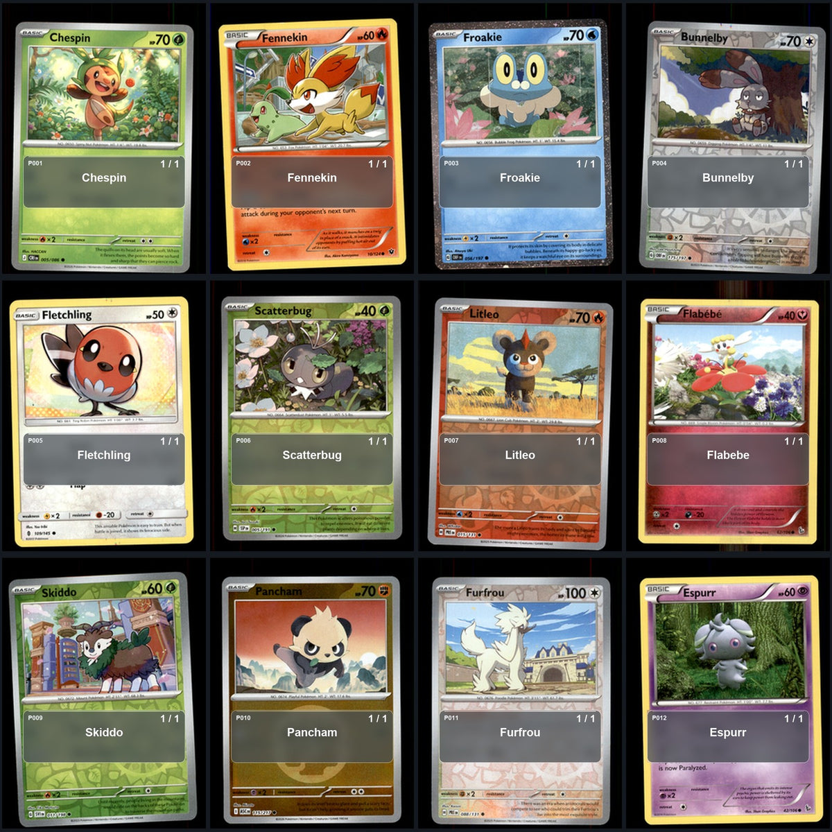 Pokemon TCG Generation 6 Kalos Pokemon Pokedex Set 67 Cards Collection
