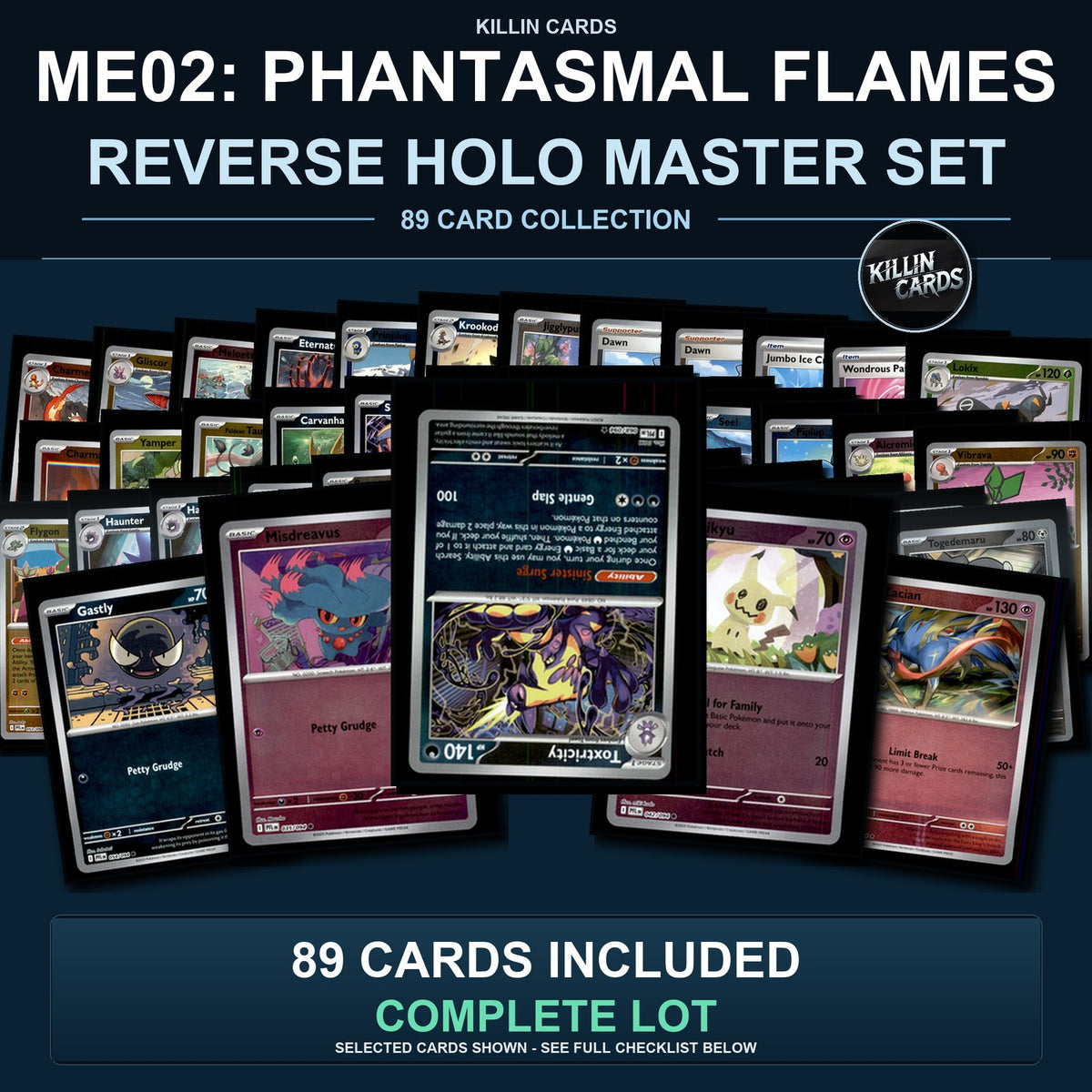 Pokemon TCG ME02: Phantasmal Flames Reverse Holo Master Set 89 Reverse Holo Card