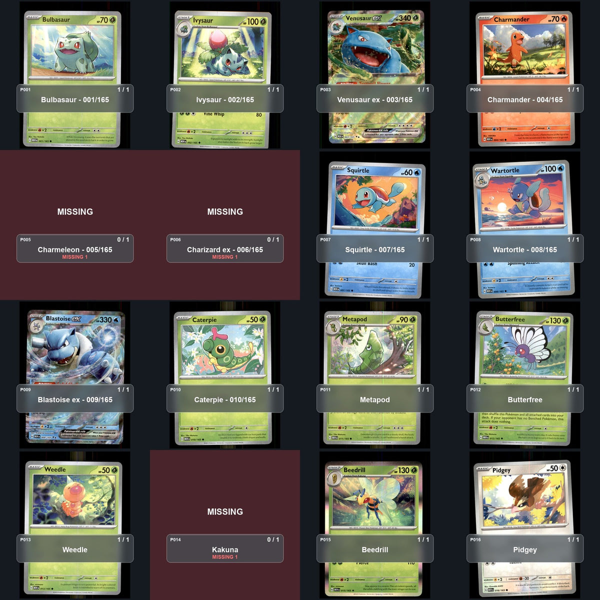 Pokemon TCG SV: Scarlet & Violet 151 Partial Master Set Lot 244 Cards Master Set