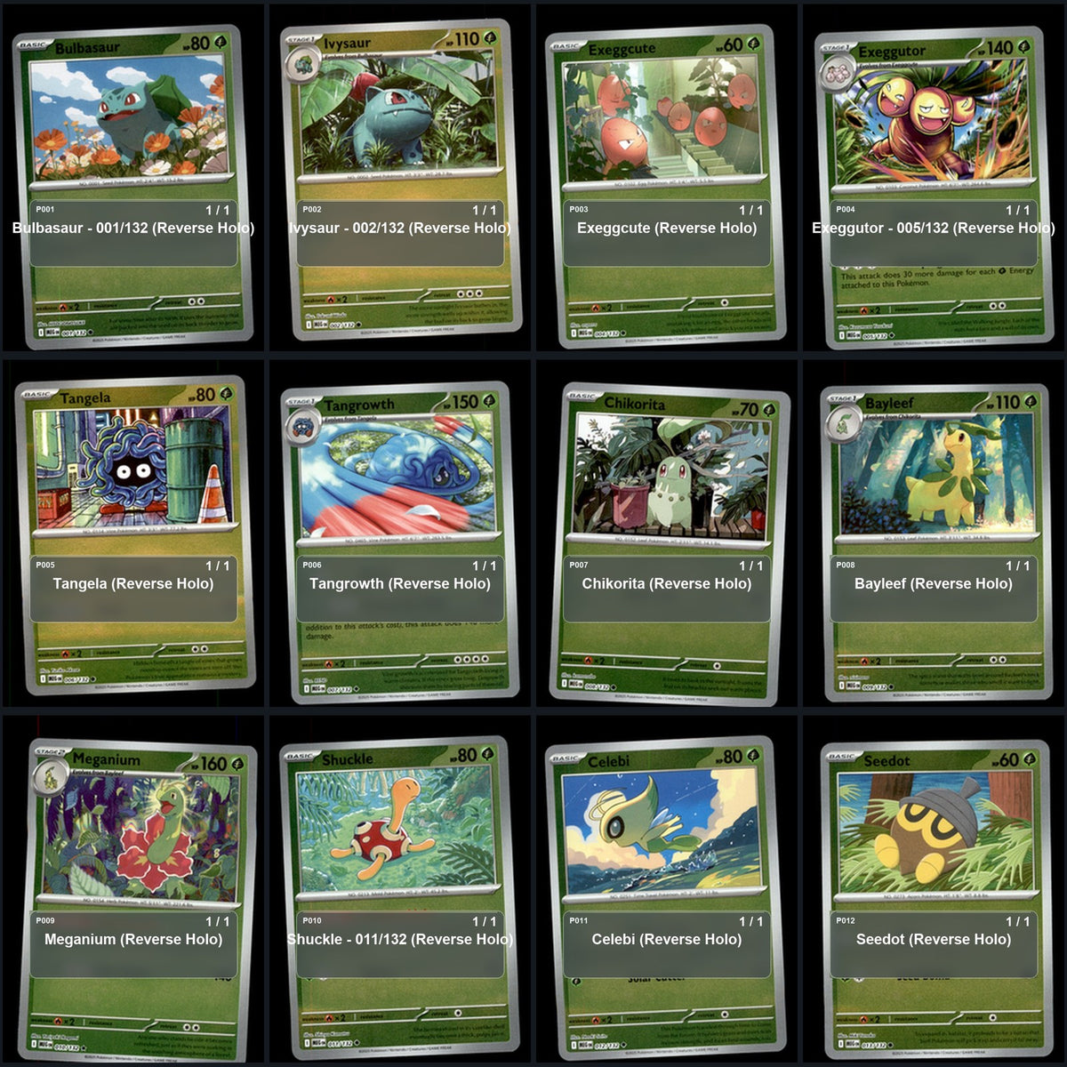 Pokemon TCG ME01: Mega Evolution Reverse Holo Master Set 116 Reverse Holo Card
