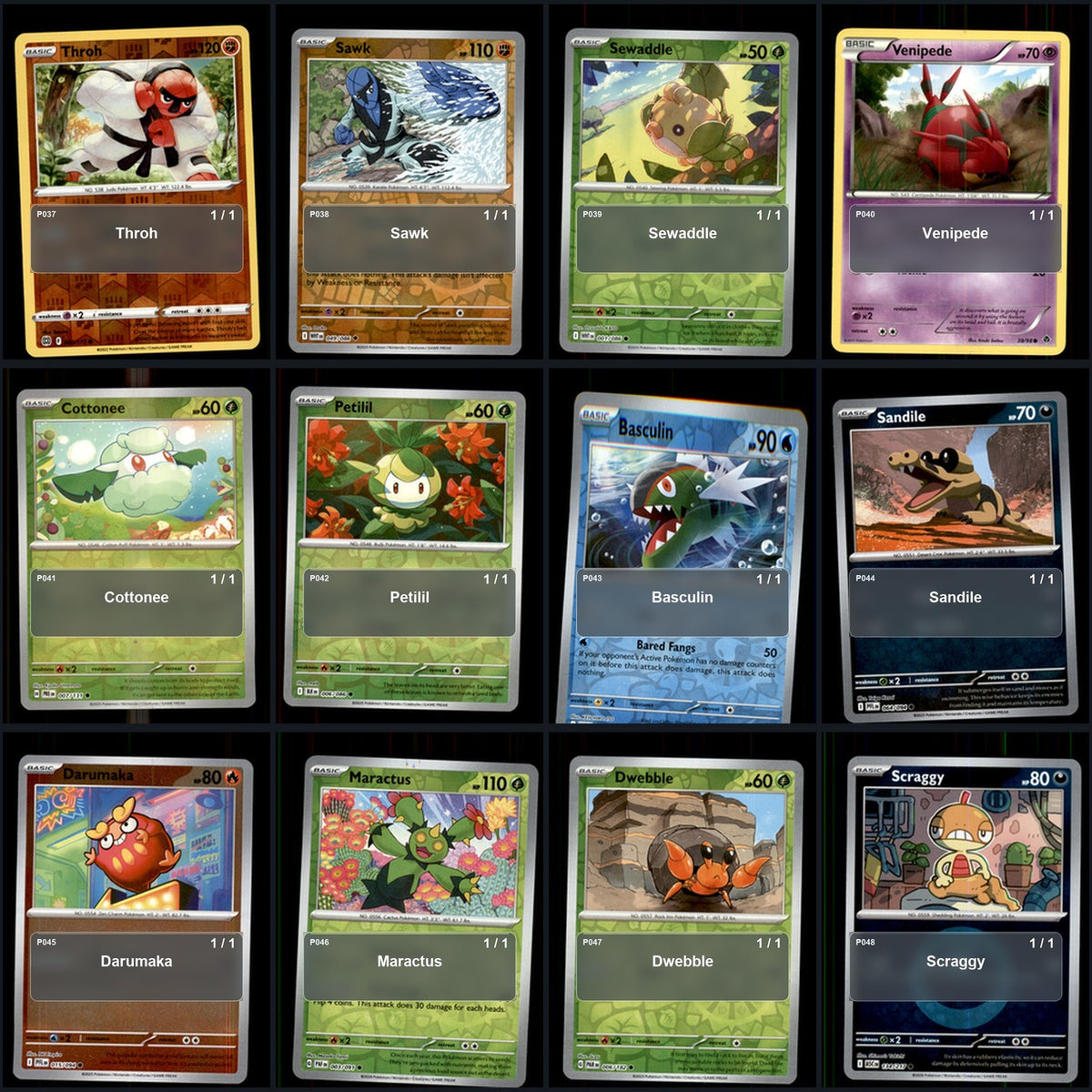 Pokemon TCG Generation 5 Unova Pokemon Pokedex Set 155 Cards Collection