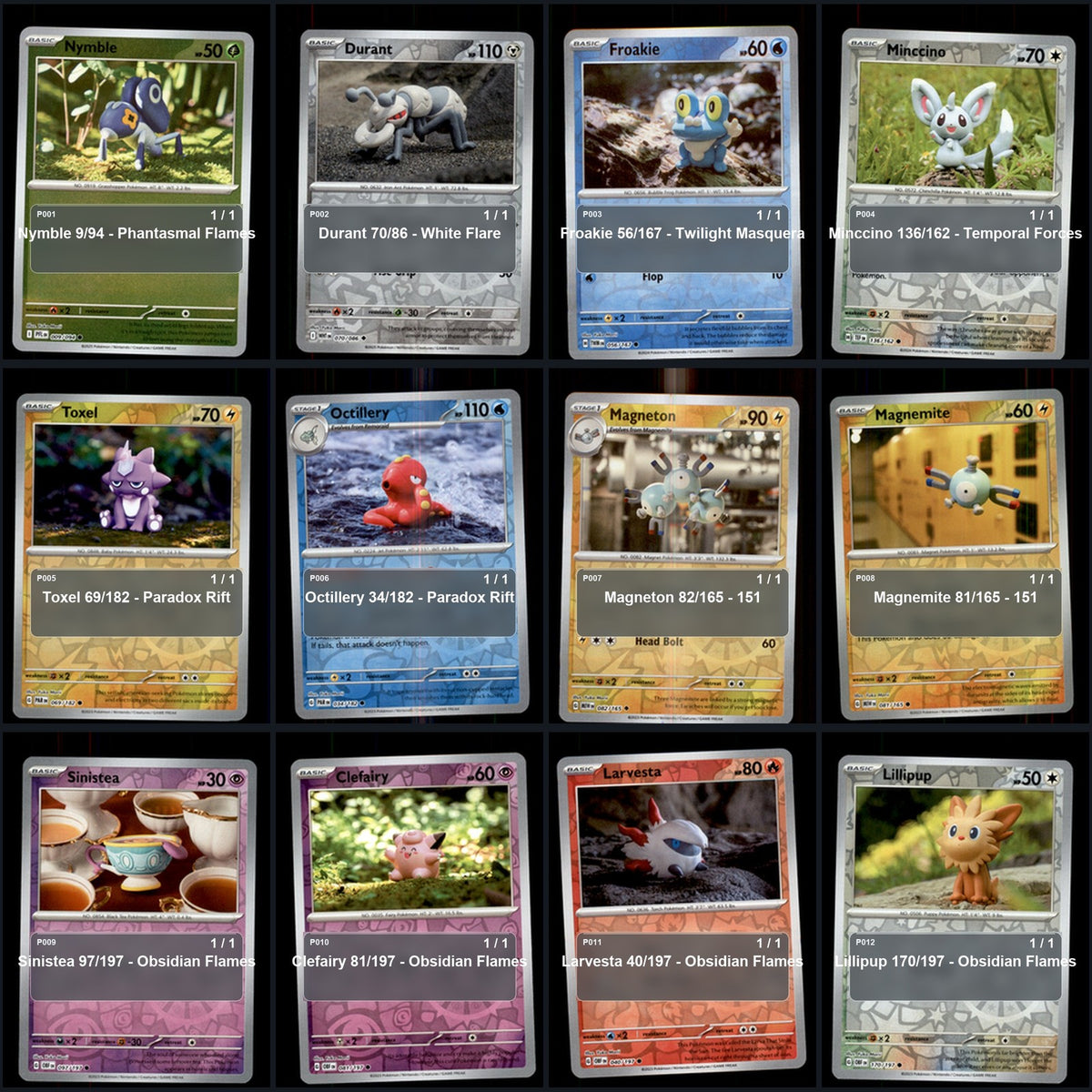 Pokemon TCG Yuka Morii Artist Collection 48 Cards Lot