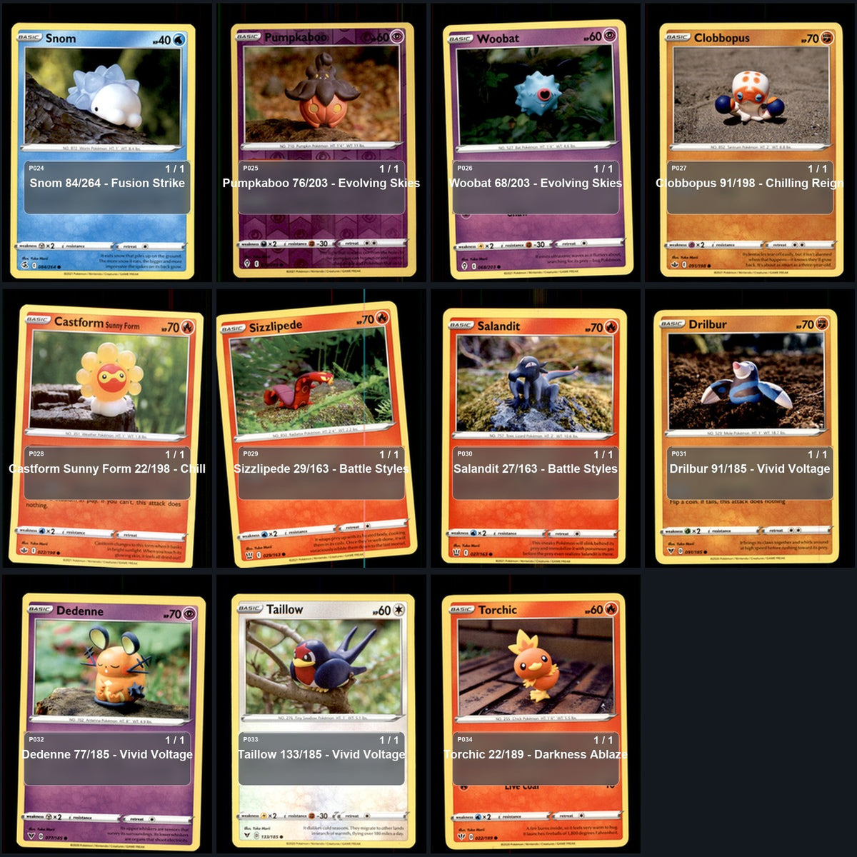 Pokemon TCG Yuka Morii Artist Collection 45 Cards Lot