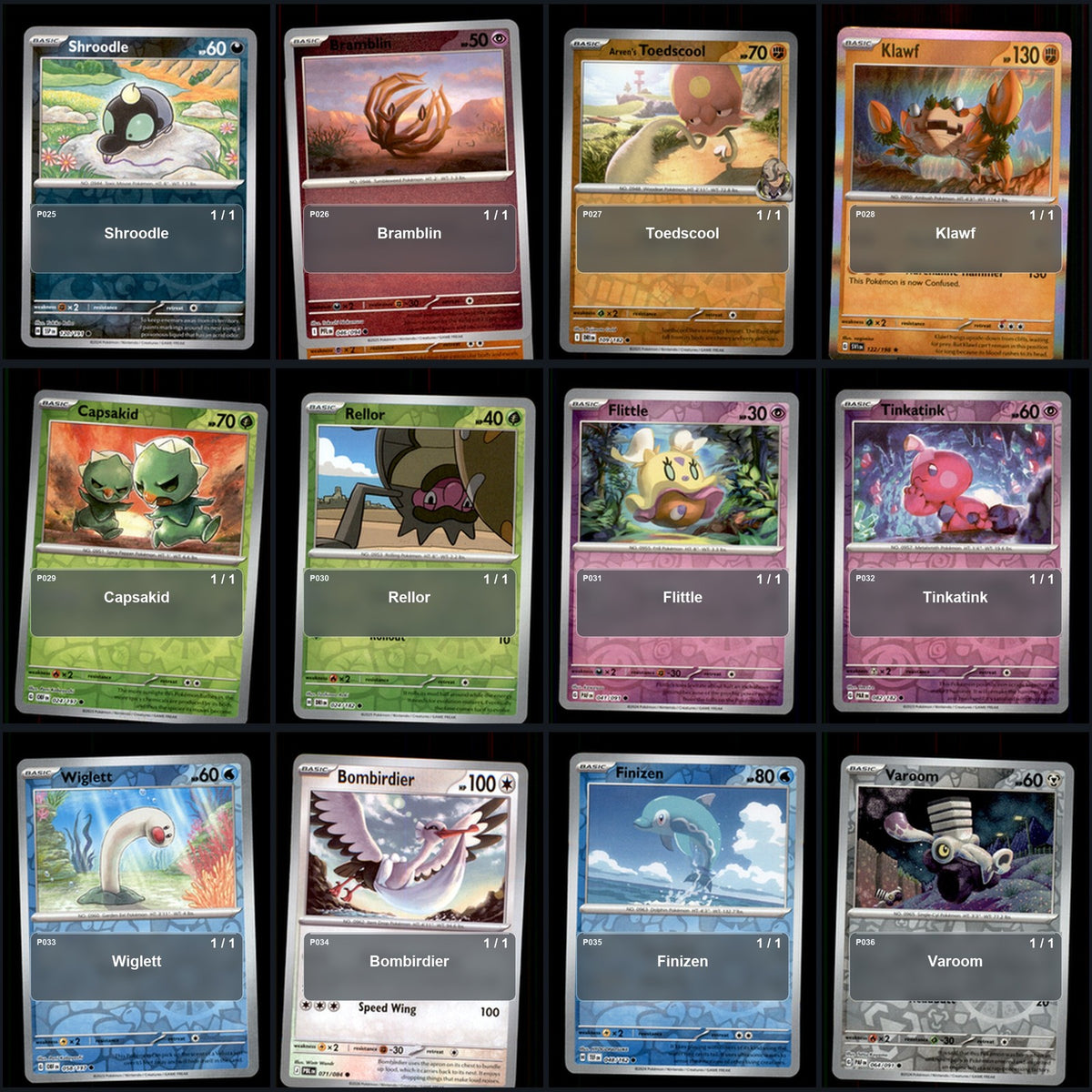 Pokemon TCG Generation 9 Paldea Pokemon Pokedex Set 116 Cards Collection
