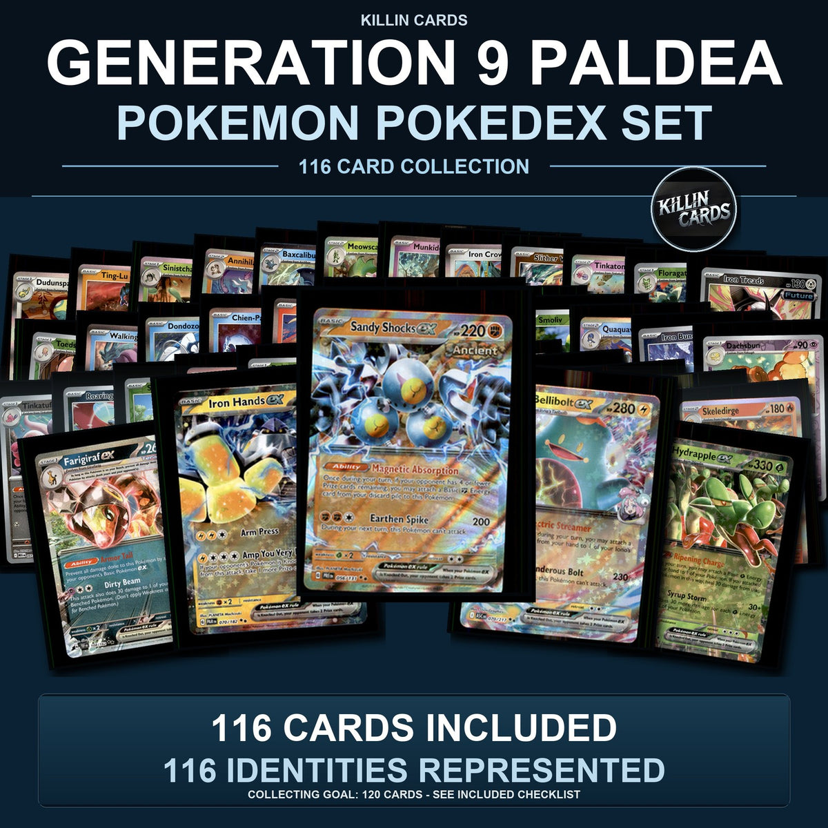 Pokemon TCG Generation 9 Paldea Pokemon Pokedex Set 116 Cards Collection
