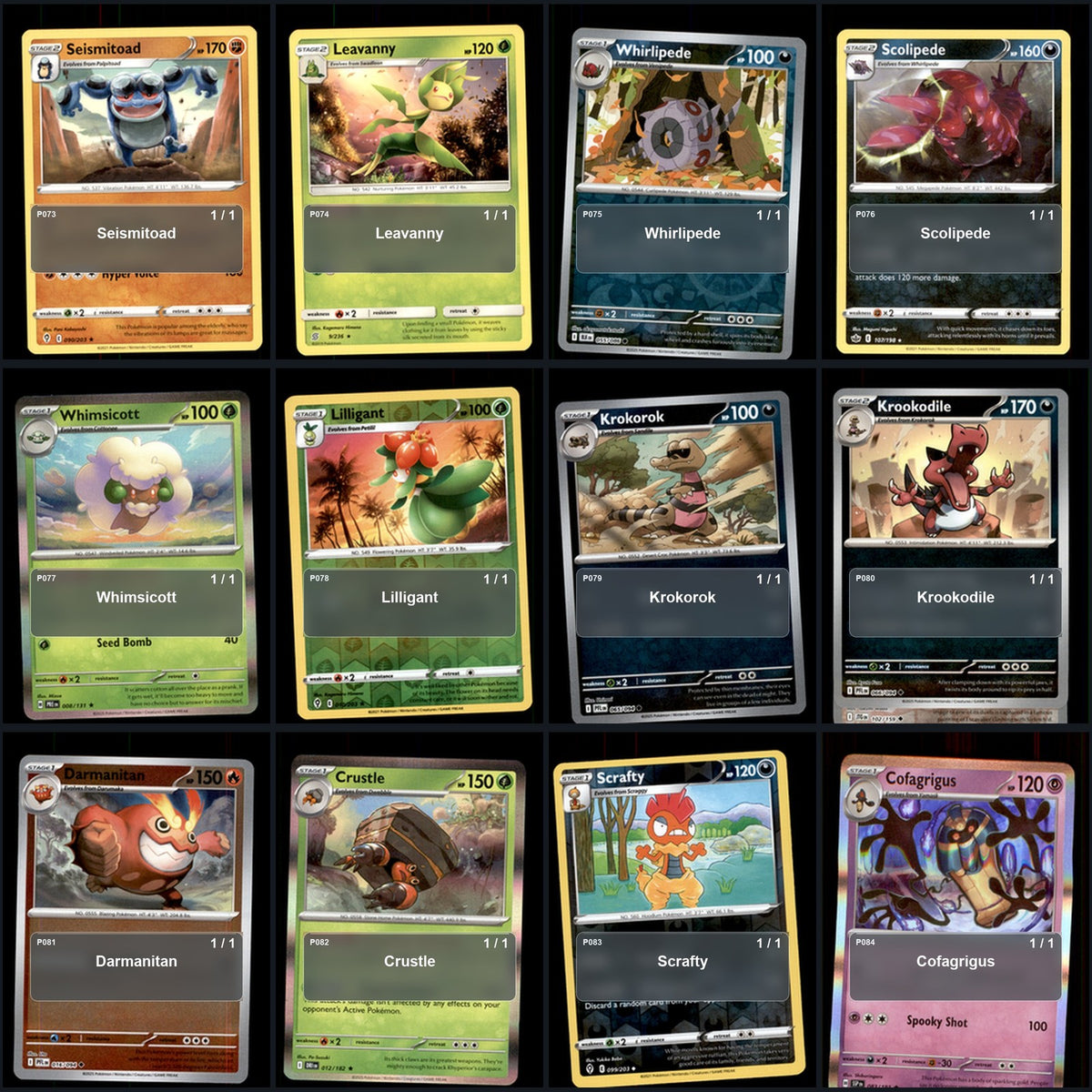 Pokemon TCG Generation 5 Unova Pokemon Pokedex Set 153 Cards Collection